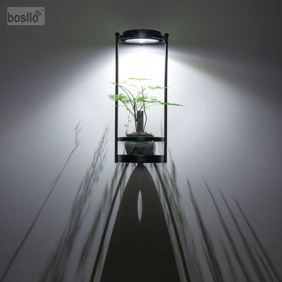 quality Outdoor Wall Decoration Made Easy with Black Solar Wall Lamps Working Time 8-10 Hours factory